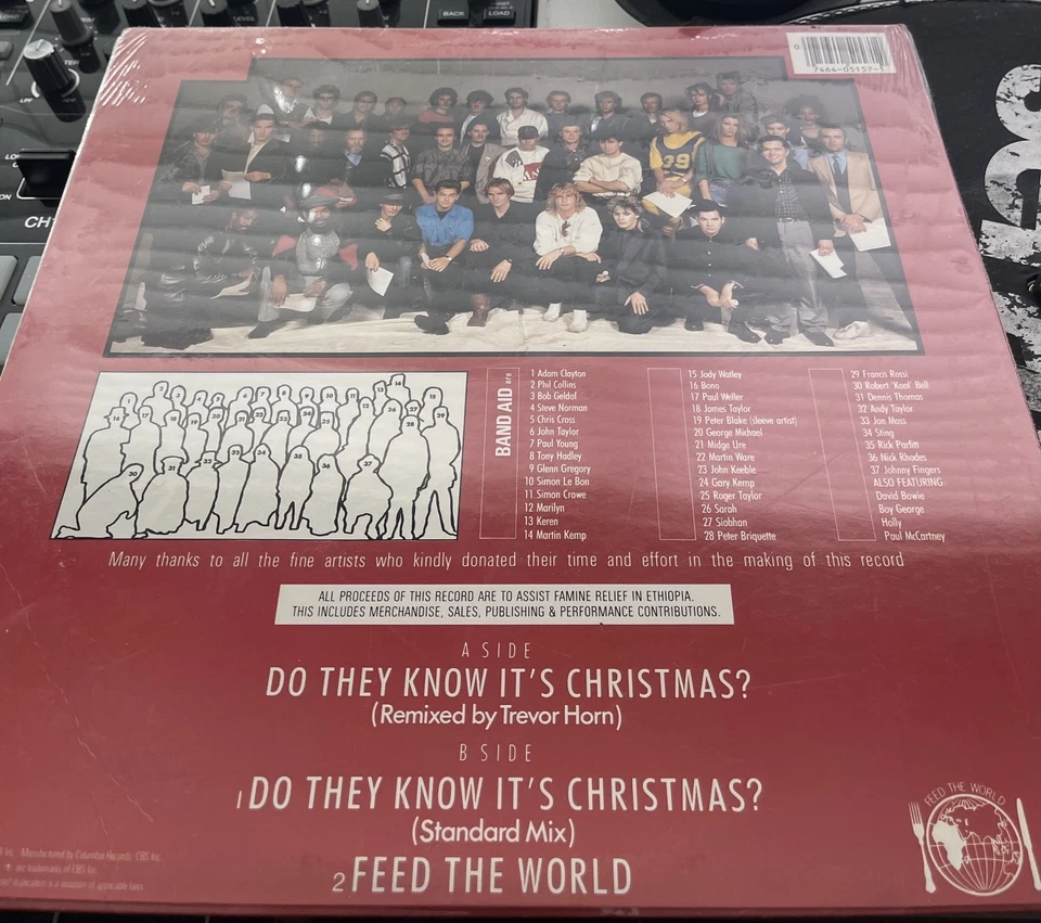 Band Aid – Do They Know It's Christmas? OG 1984 12" in Picture Cover SEALED MINT Foto 2 de 2