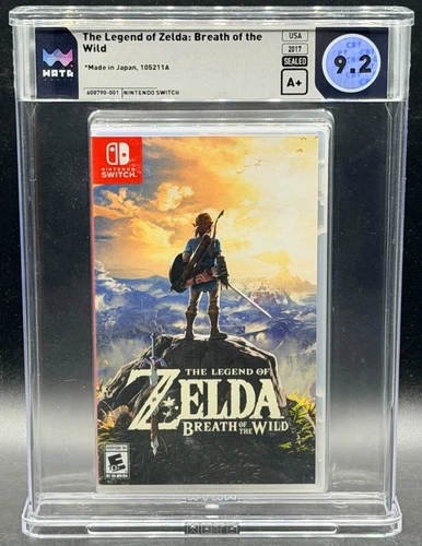 Legend of Zelda Breath Wild Nintendo Switch First Print Sealed New WATA 9.2 A+