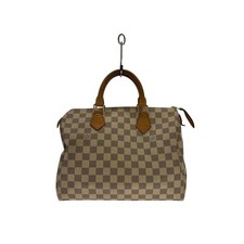 LOUIS VUITTON ◆Speedy 25_Damier Azzurro/PVC/WHT