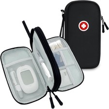 Diabetic Supplies Travel Case, Carrying Bag Organizer For Diabetes Testing...