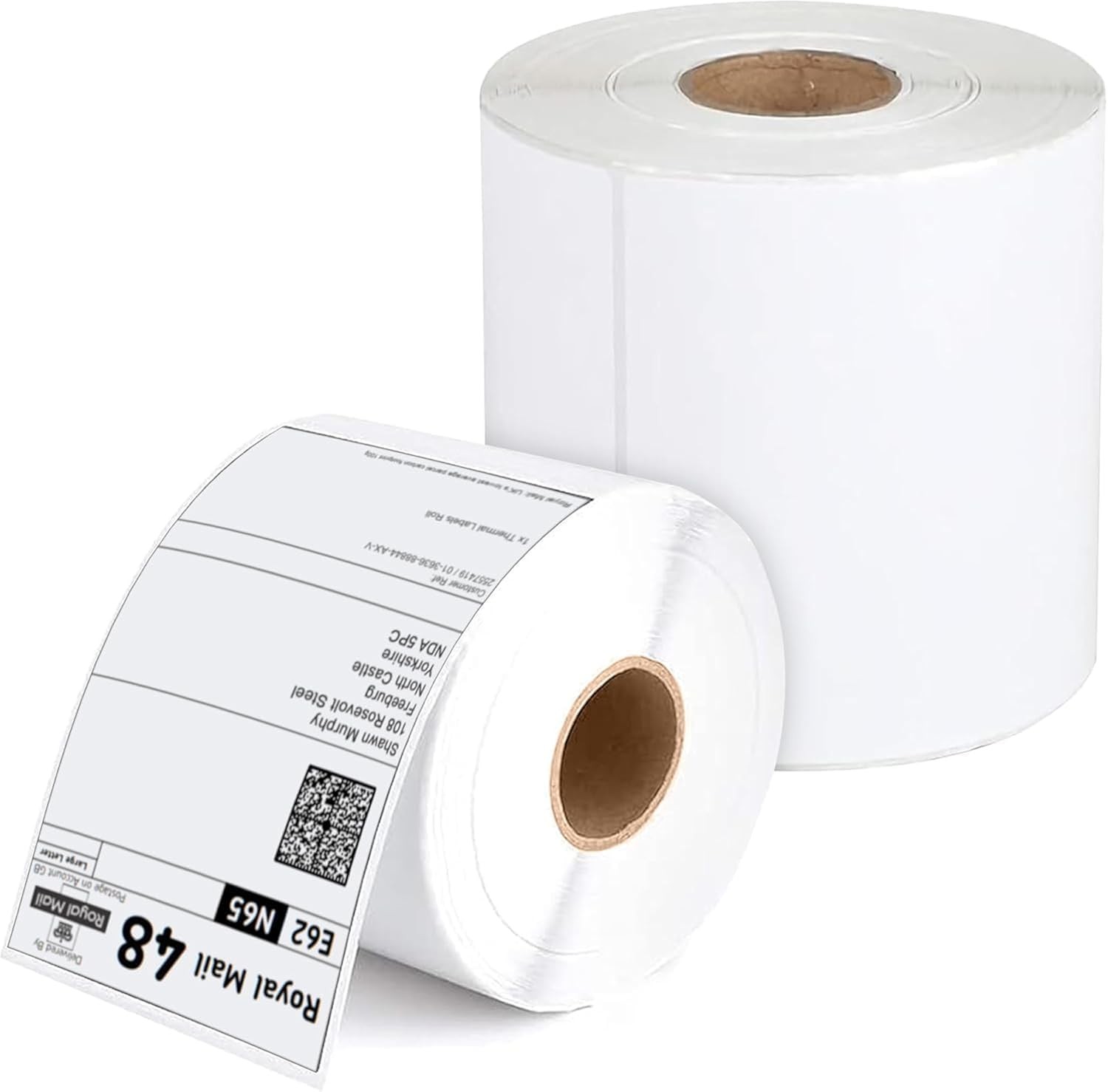 Direct Thermal Printer Labels Roll 100mm x 150mm 500 White Permanent Adhesive