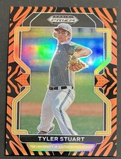 2022 Prizm Draft Picks Baseball #PDP179 Tyler Stuart Tiger Prospect RC #/99