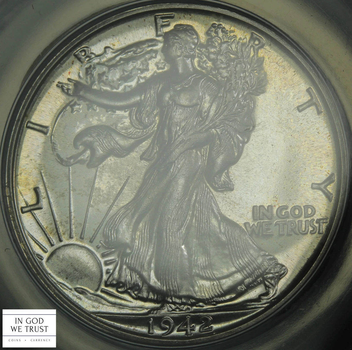 1942 ウォーキング・リバティ  1942 Liberty Walking Half Dollar VF Very Fine 90% Silver 50c US