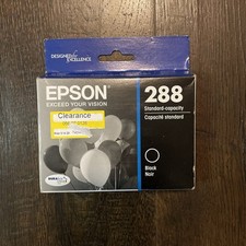 EPSON 288 Black Ink Cartridge Sealed Exp. 06/25 Genuine Original