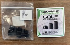 12 Bohning Golf Ferrules ID .335" L-.500” Black - Made In USA