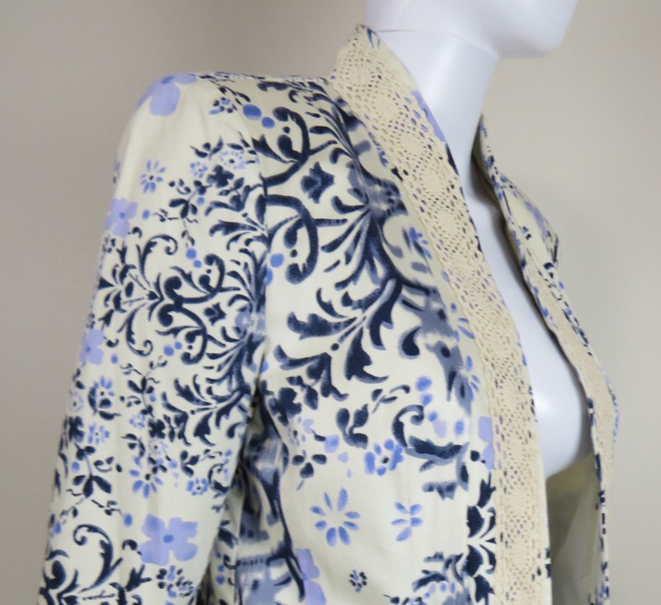 NOTATIONS Blazer Jacket SIZE petite small - Cotto… - image 5