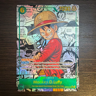 Monkey.D.Luffy (OP13-118) SR Alternate Carrying On His Will Manga English