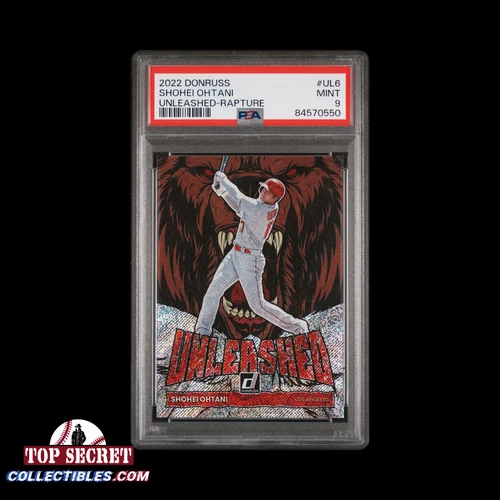 Shohei Ohtani Angels 2022 Donruss Unleashed #UL6 Rapture - PSA 9
