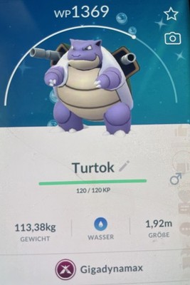 Pokémon Go Shiny Gmax Turtok