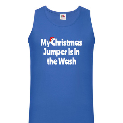 Herren My Christmas Pullover is in the Wash Weste   Unisex taillierte Weste