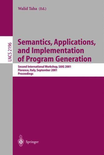 Lecture Notes in Computer Science Ser.: Semantics, Applications, and ...