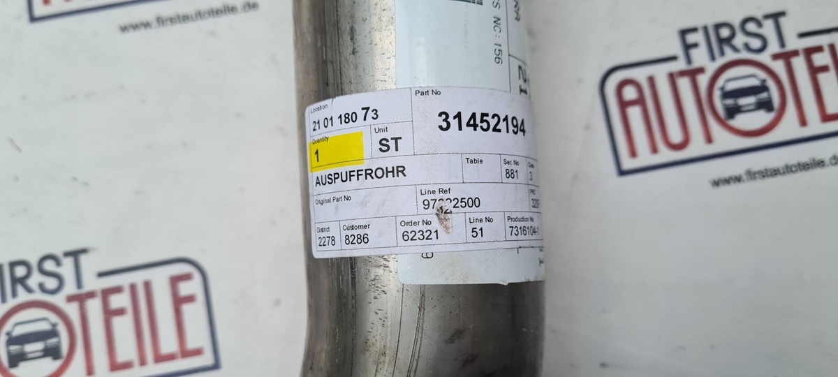 Original Volvo Auspuffrohr 31452194 | eBay 