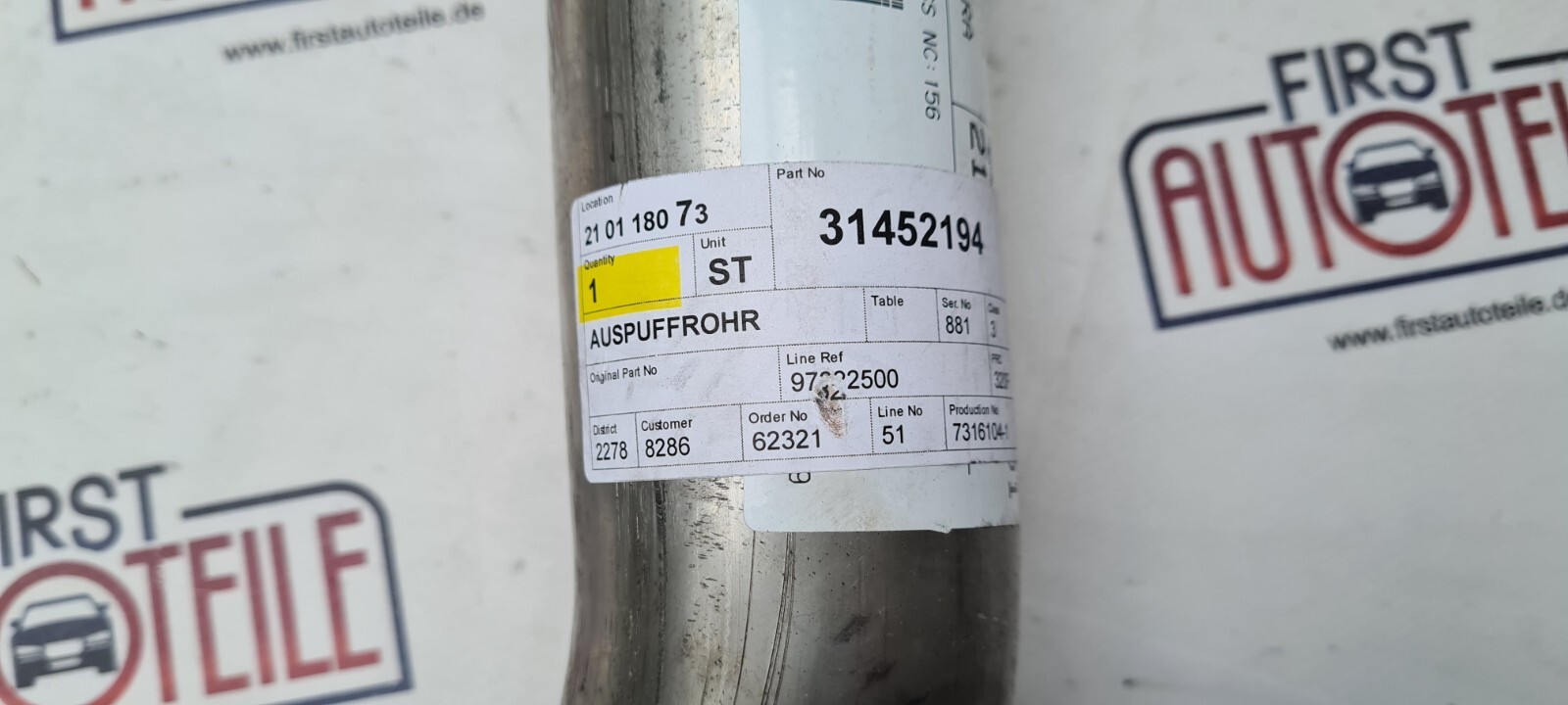 Original Volvo Auspuffrohr 31452194 | eBay 