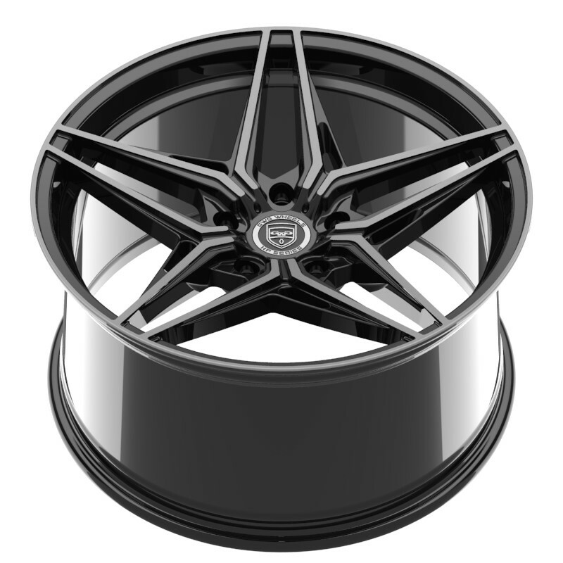 4 HP5 22 inch STAGGERED Black Tint Rims fits MASERATI GRANTURISMO 2008 - 2020