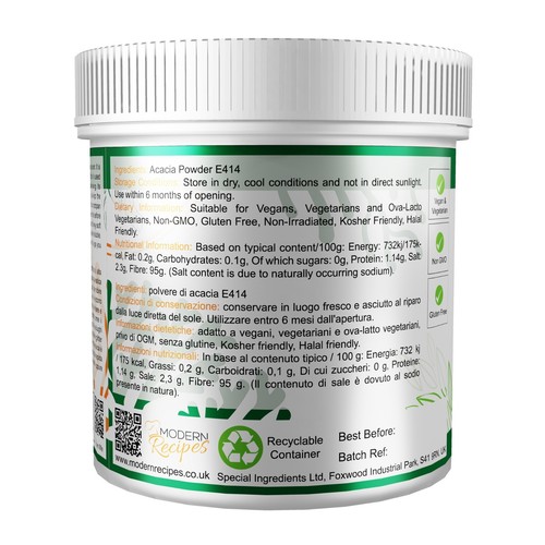 Gum Arabic Powder (Acacia) - Premium Quality Non-GMO Gluten Free Vegan Friendly - Picture 3 of 21