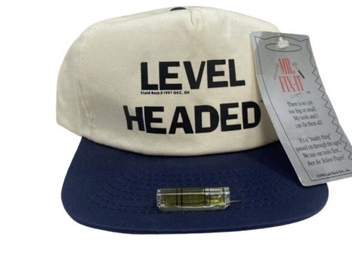 Vintage Cobra Caps Mens Laid Back Level Headed Adjustable Hat OS New - Picture 2 of 5