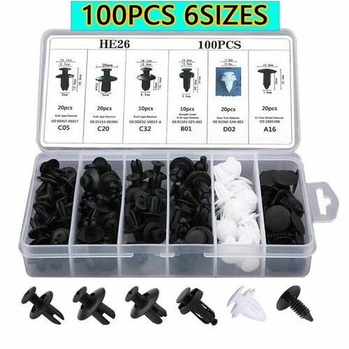 Accessories Clip Trim Car Push Pin Rivet Bumper Door Panel Retainer Fastener KIT