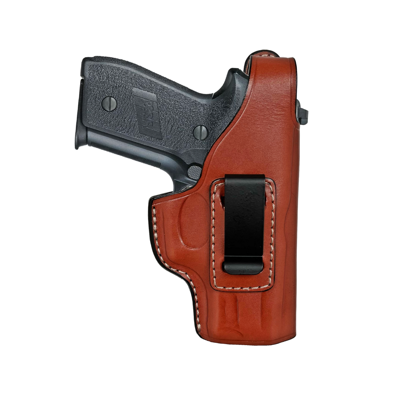 Glock Leather Belt Holster OWB IWB Fits Models 17 19 21 23 26 27 29 30 42 43x-image