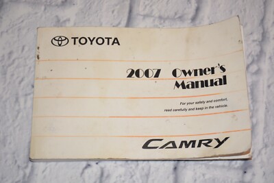 2007 TOYOTA CAMRY OWNERS MANUAL GUIDE BOOK OEM | eBay