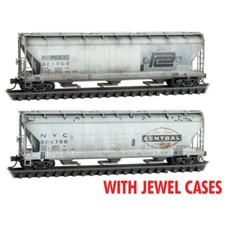 N MICRO TRAINS 983 05 061 CR Conrail/ex-PC Weathered  3 Bay Covered Hoppers