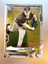 Kevin Kopps 2021 Bowman Draft Chrome 1st #BDC-7 San Diego Padres Rc