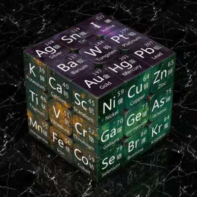 3x3x3 Zauberwürfel Speed Magic Physikalische Mathematik Chemische Formel Cube 