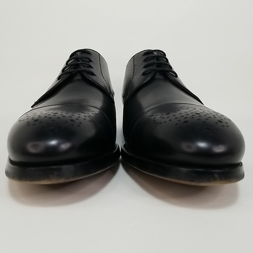 Magnanni X Newman Marcus Cap Toe Derby elegante Schuhe Herren Größe 12 M schwarz Leder - Bild 7 von 13