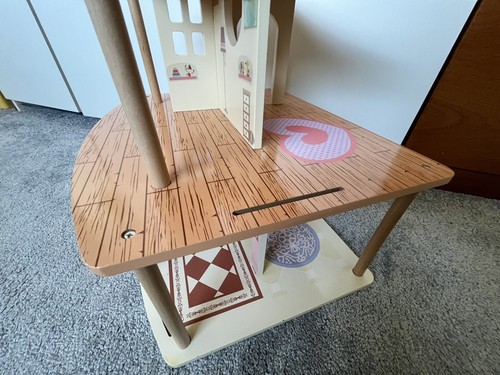Casa delle bambole in legno per bambini/ragazze a 2 piani casa da gioco 17"/3,15KG - Foto 8 di 16