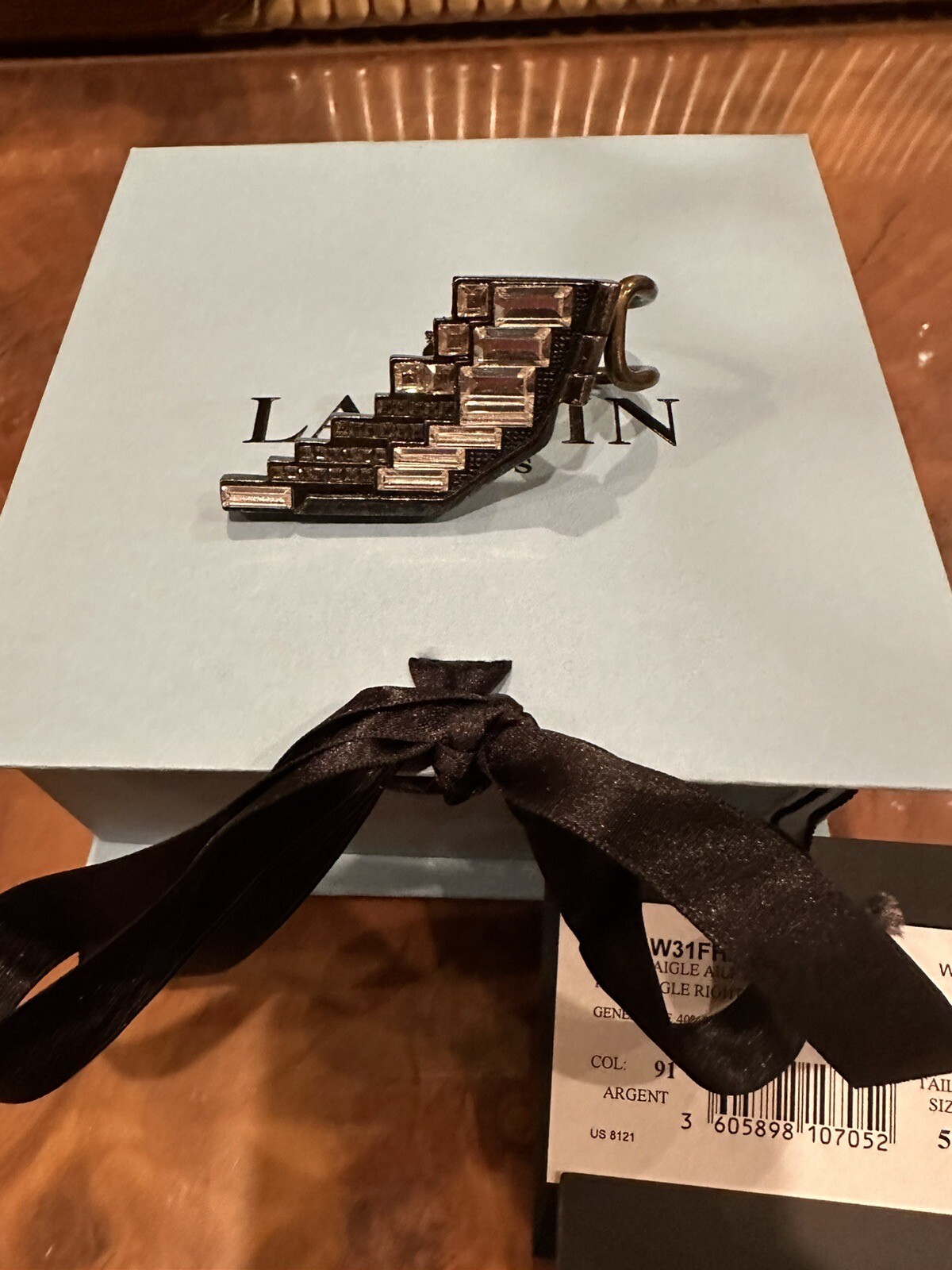 Lanvin Crystal Statement Eagle Oversized Cocktail… - image 2