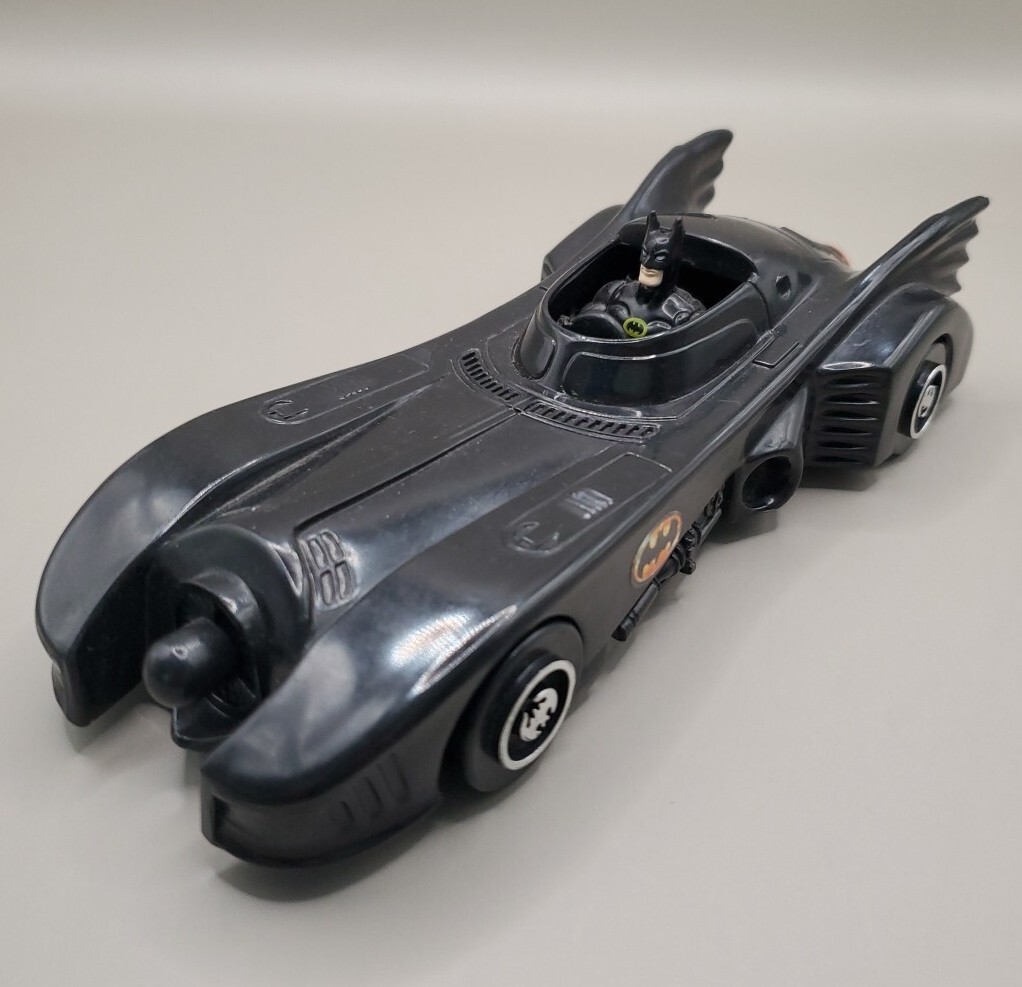 Vintage Batman 7" Batmobile Car 1989 Toy Biz Michael Keaton