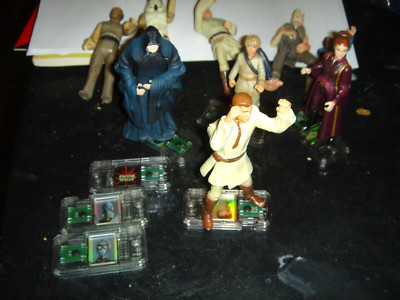 9 figures of Star Wars 1995  Figures & Accessories , some with  Commtech Chips