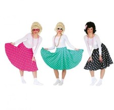 50er Jahre Rock Kostüm Rock n Roll Petticoat Damen Disco Rockabilly Swing Polka