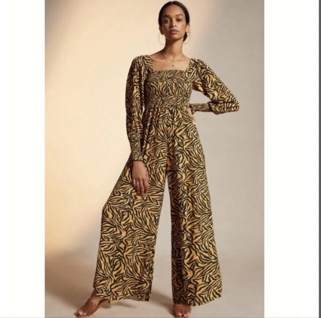 Anthropologie cheap gold jumpsuit