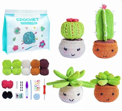 Crochet Kit for Beginners with Step-by-Step Video Tutorials-Knitting & Croche...
