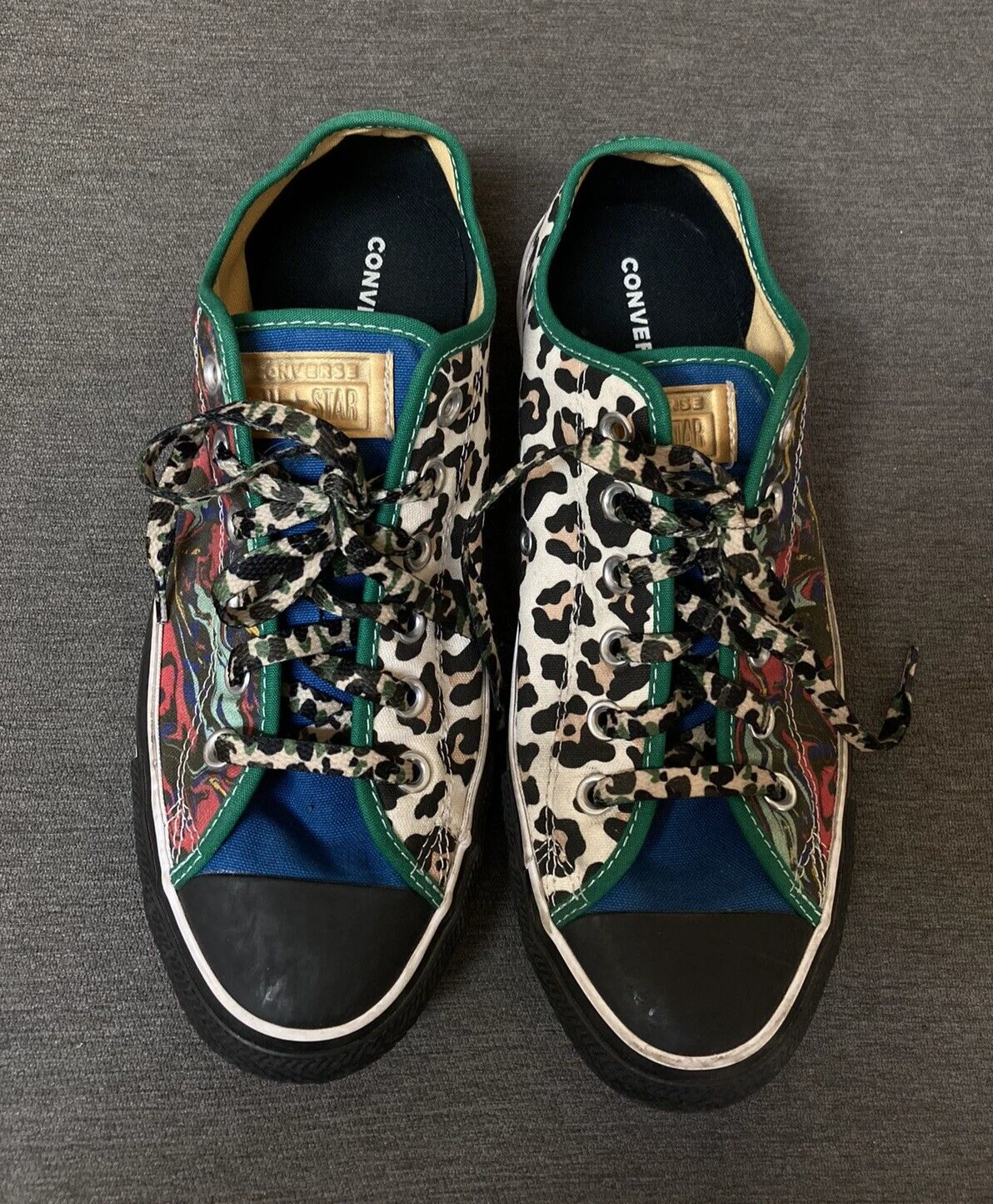 Converse YOU Swirl ROSSO Blu Cheeta Multicolore Nero Scarpe Sneaker Uomo 7 5 W 9 5