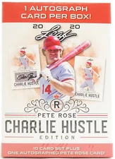 2020 LEAF PETE ROSE "CHARLIE HUSTLE EDITION" BASEBALL BLASTER BOX NEW SEALED