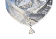 Croscill Set 4 Designer Waterfall Valances Ivory Tassels Short Curtains High End