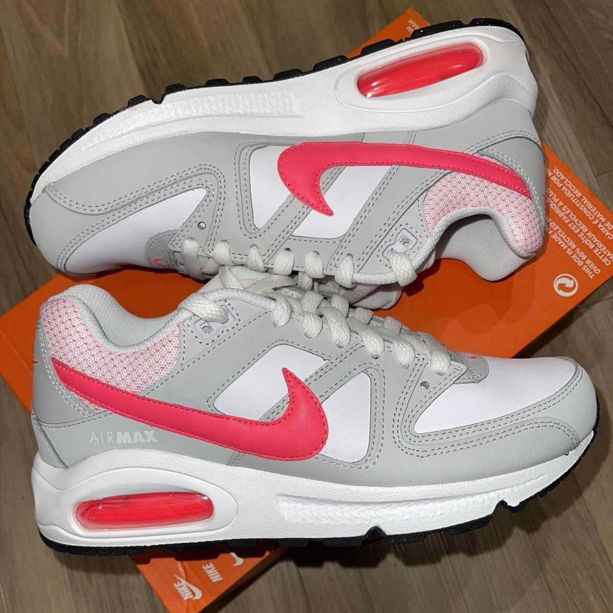 Nike Air Max Command White Grey Hyper Punch Pink BNIB No Lid UK £130  Womens