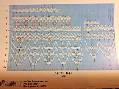 ELLEN MCCARN SMOCKING PLATE #10212 LAURA MAE