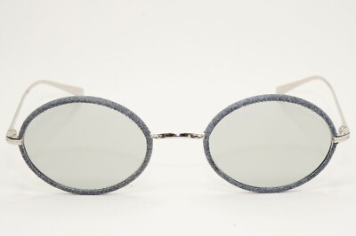 Chanel Sunglasses Denim Oval Light Grey Silver Metal 4248-J c.285