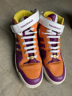 Adidas Mi Custom Forum Mid US9 Medium Fit FTY 791001 12-09 Purple & Orange
