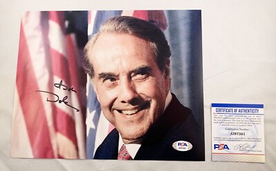 Bob Dole Signed 8x10 Photo PSA/DNA 1 COA