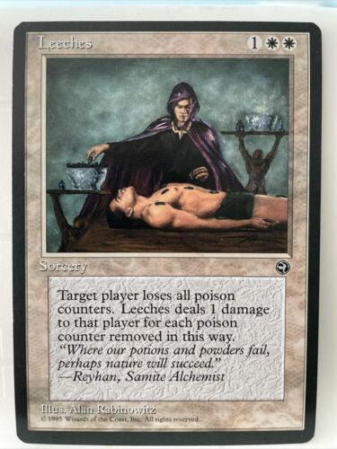 Leeches MTG NM Homelands Reserve List Rare Poison Counters Magic The Gathering - Picture 1 of 8