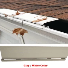 PACK OF SNAP-IN 4FT SOLID GUTTER GUARD Cover Screen Debris Leaf Protection Units