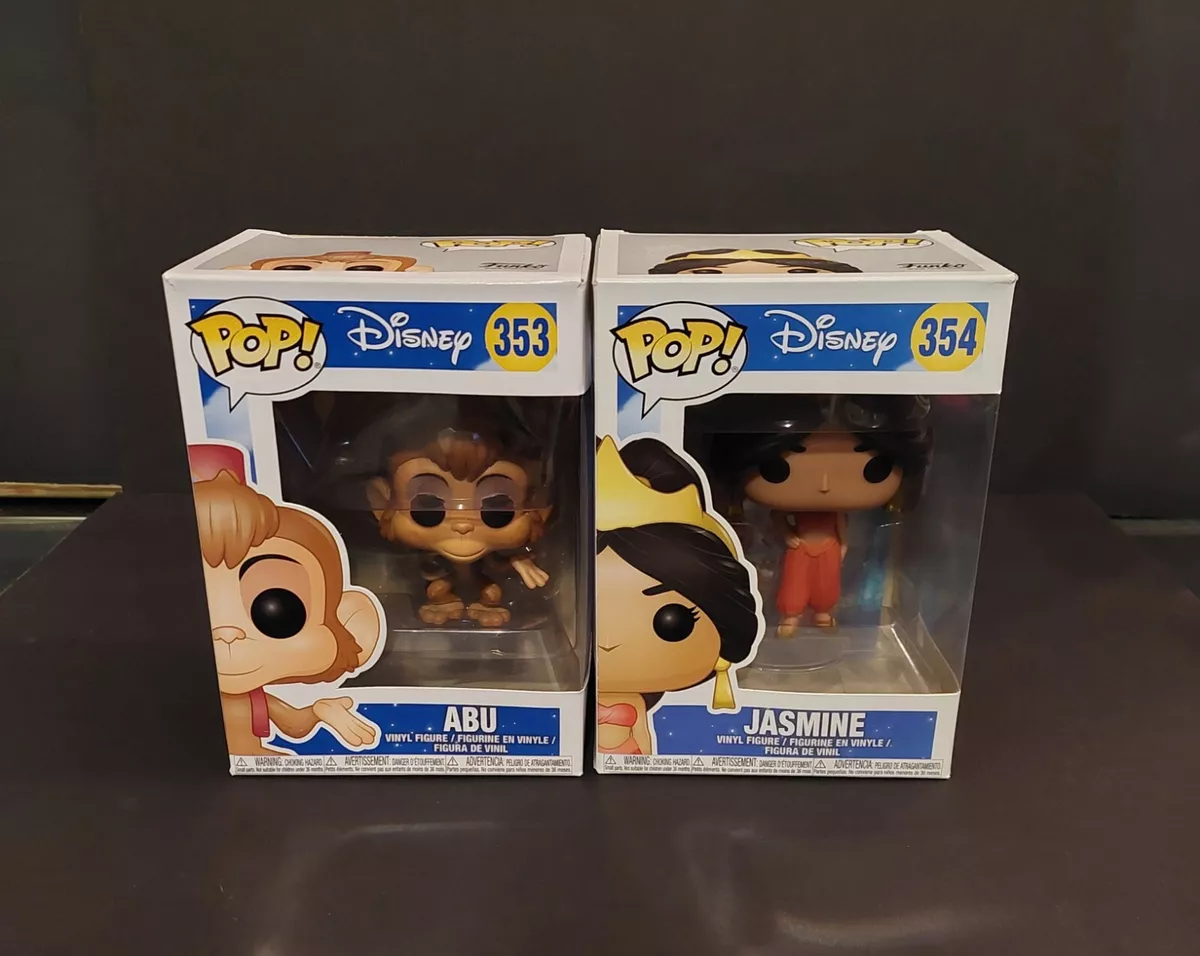 Funko Pop Disney Aladdin (2) Abu #353 + Jasmine #354