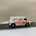1974 Hot Wheels Super Van White w/Red/Orange Flames & Chrome BW 1:64 VTG As-is