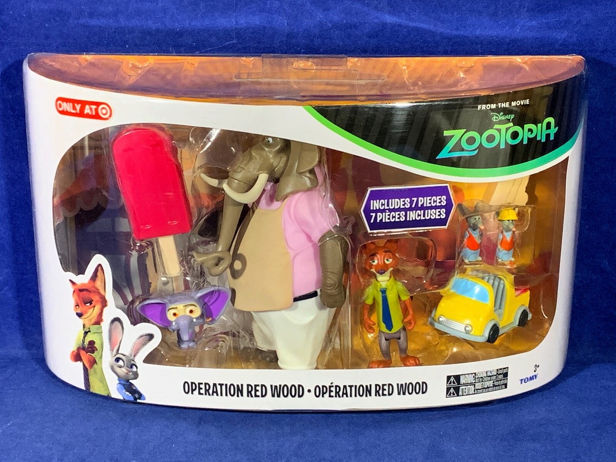 New ZOOTOPIA FIGURES - 7 Piece OPERATION RED WOOD Jerry Jumbeaux