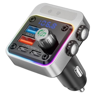 Transmisor de FM Bluetooth Para Carro Auto Radio Aux Manos Libres Adaptador