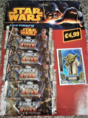 FORCE ATTAX Star Wars CLONE WARS Serie 4- 1x MULTI PACK-Tüten+Limitierte Auflage