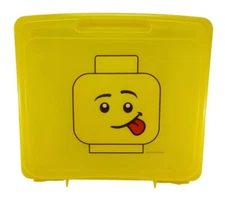 Lego Iris Storage Project Case Suitcase Box Tray Yellow 12x13x3 in. 